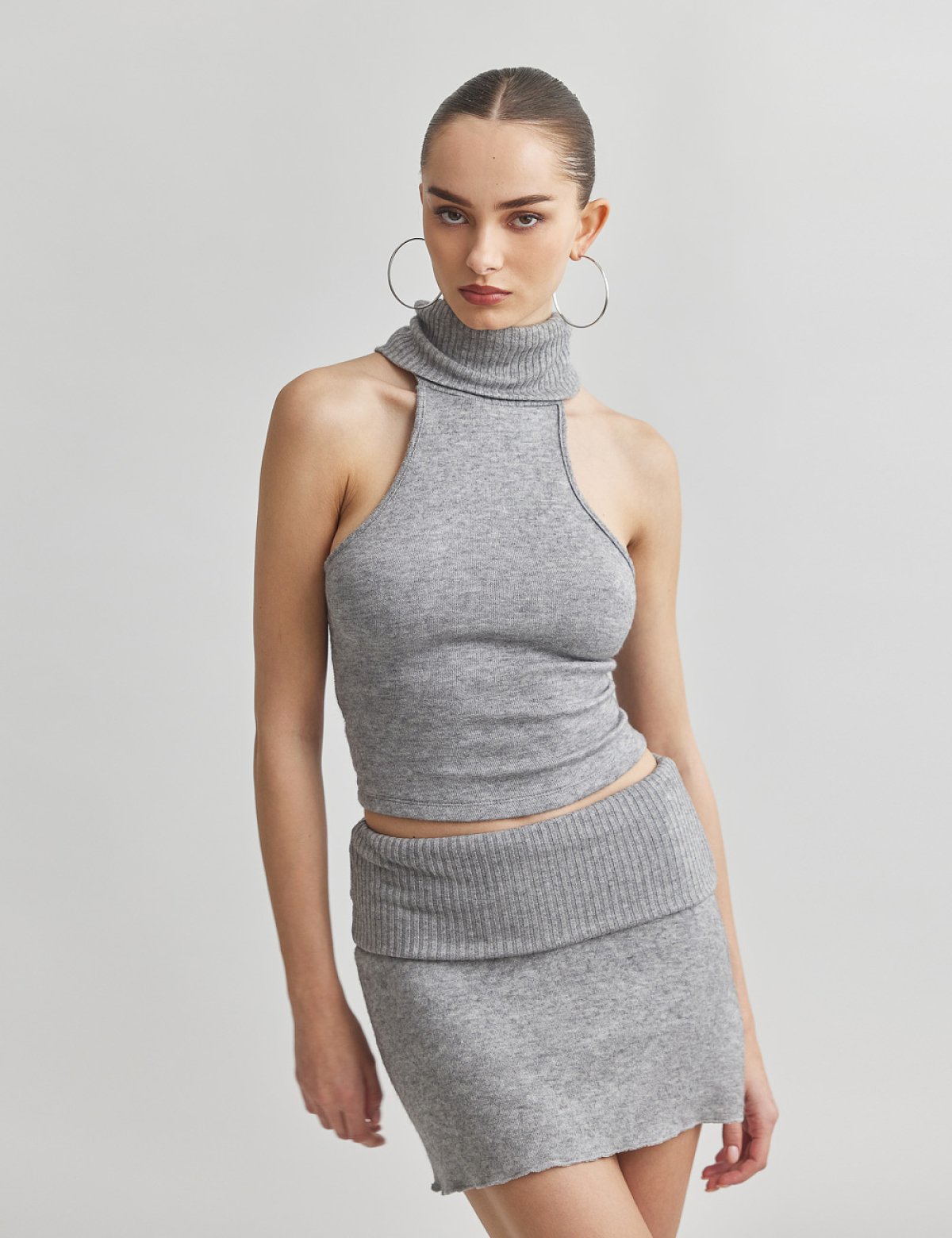 Πλεκτή μίνι φούστα-4