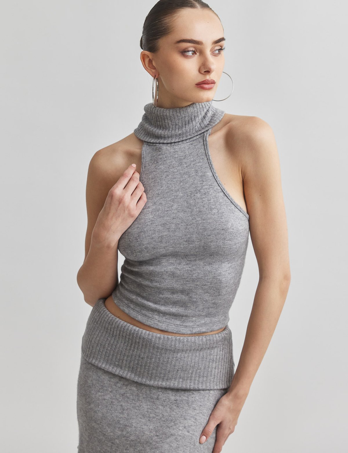 Πλεκτή μίνι φούστα-5