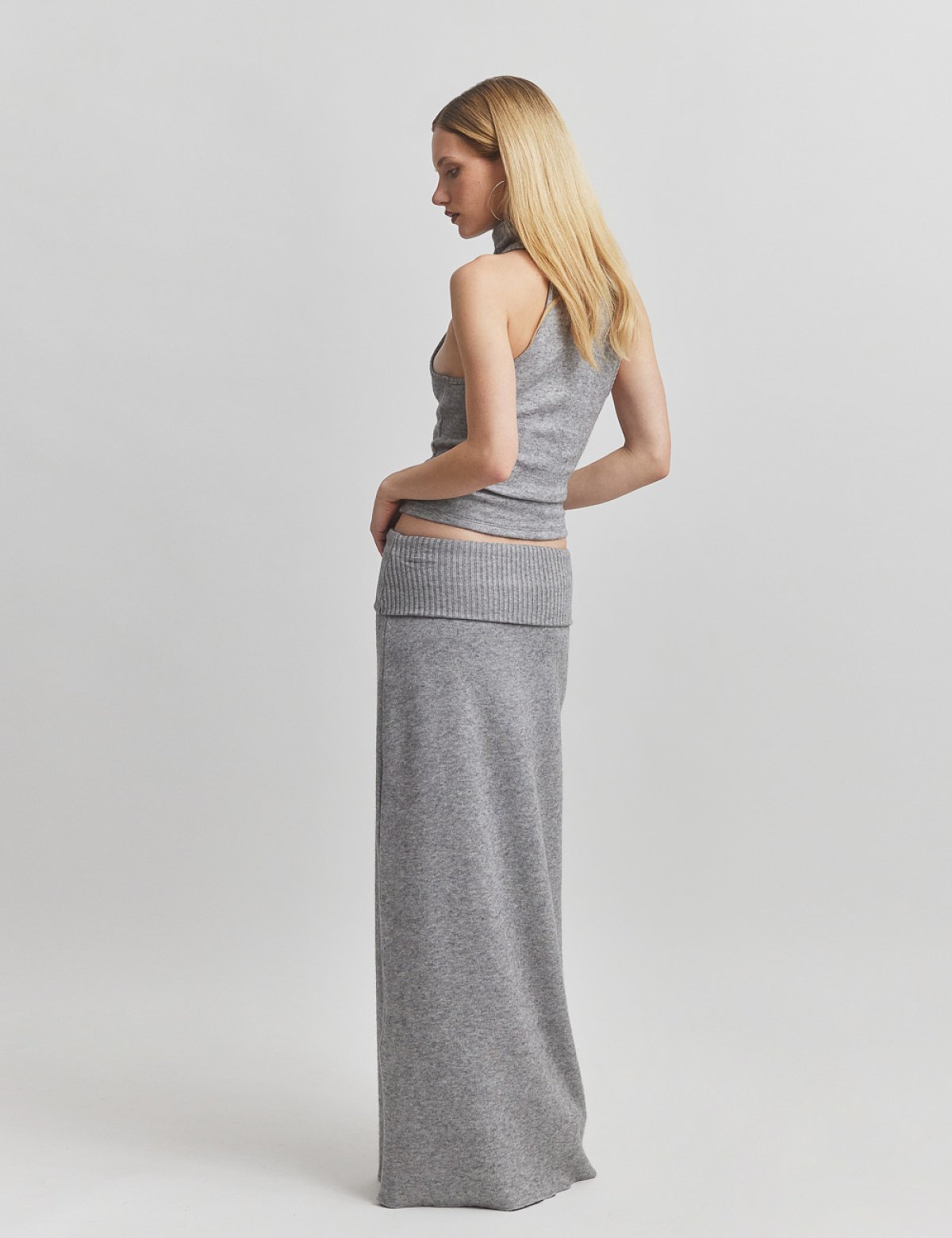 Πλεκτή μακριά φούστα-8