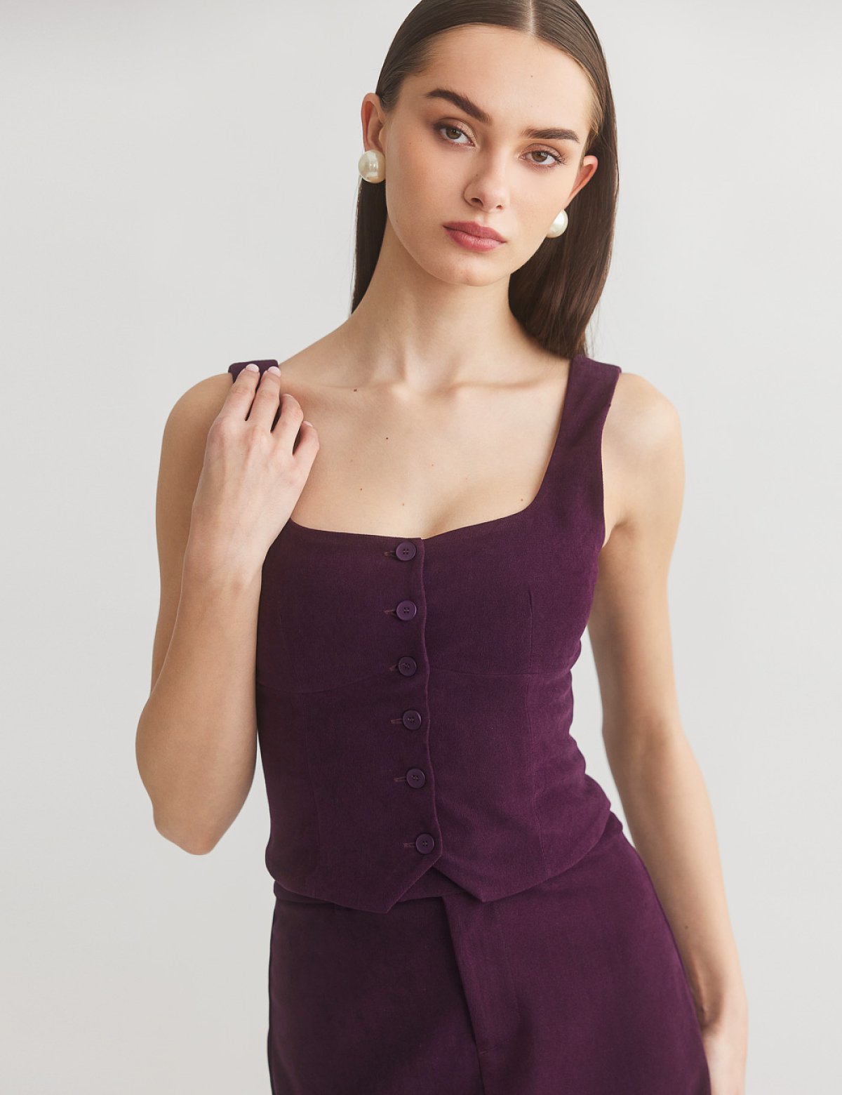 Γυναικείο βελούδινο κοτλέ τοπ