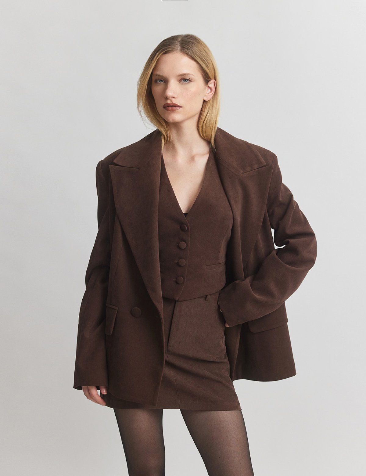 Βελούδινο κοτλέ cropped γιλέκο-1