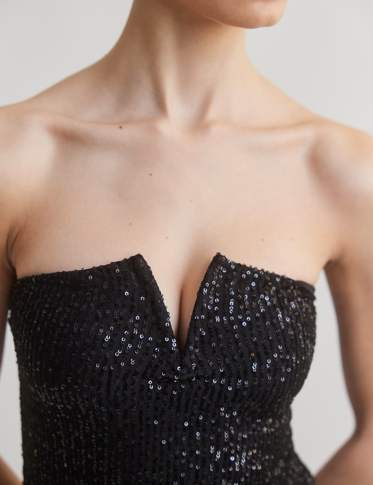 Στράπλες τοπ παγιέτα-6