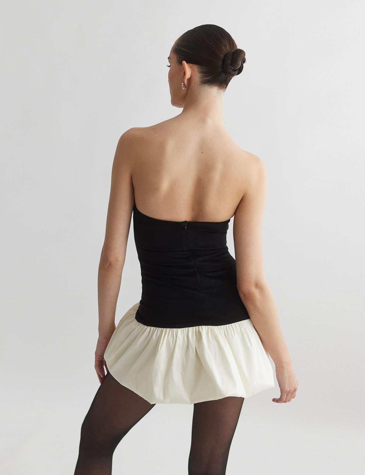 Βελούδινο φόρεμα balloon-8