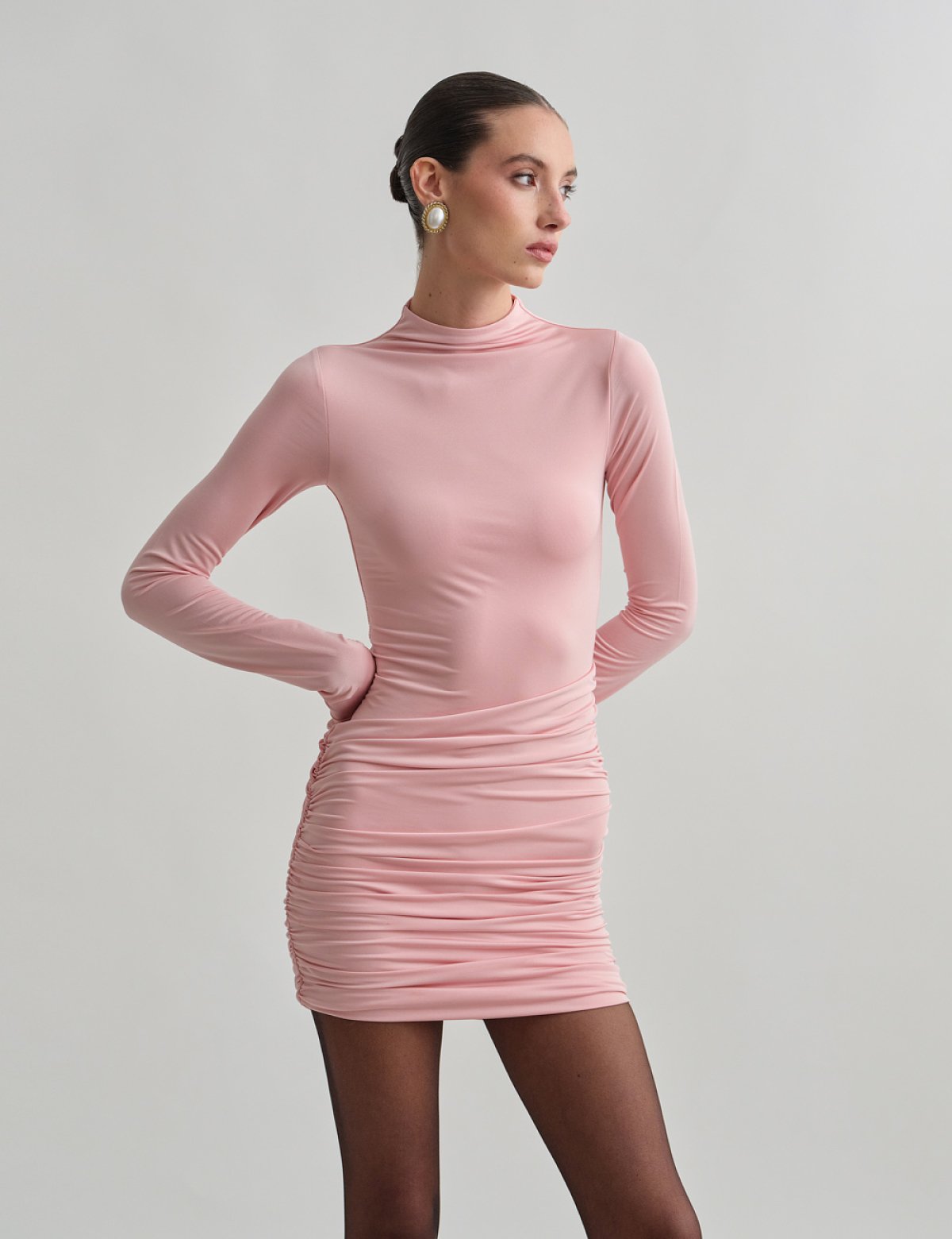 Γυναικείο μακρυμάνικο μίνι φόρεμα