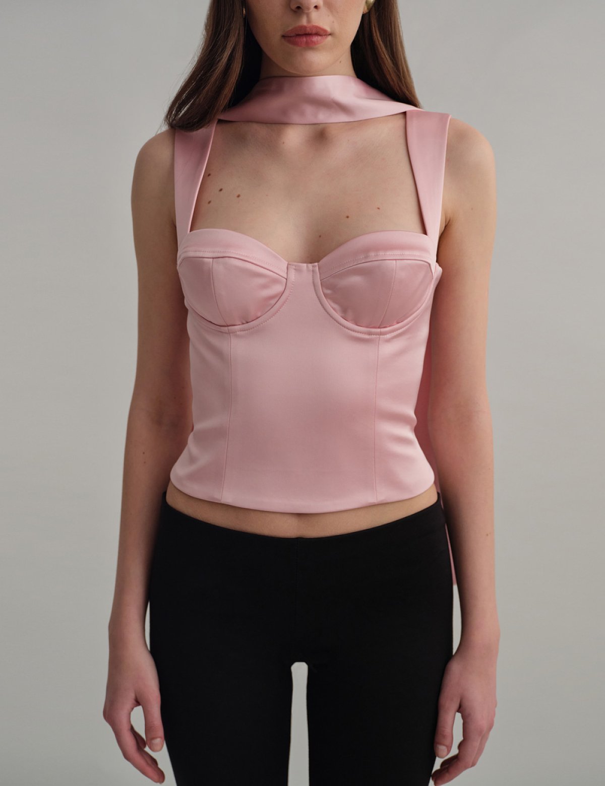 Σατέν κορσέ τοπ-1