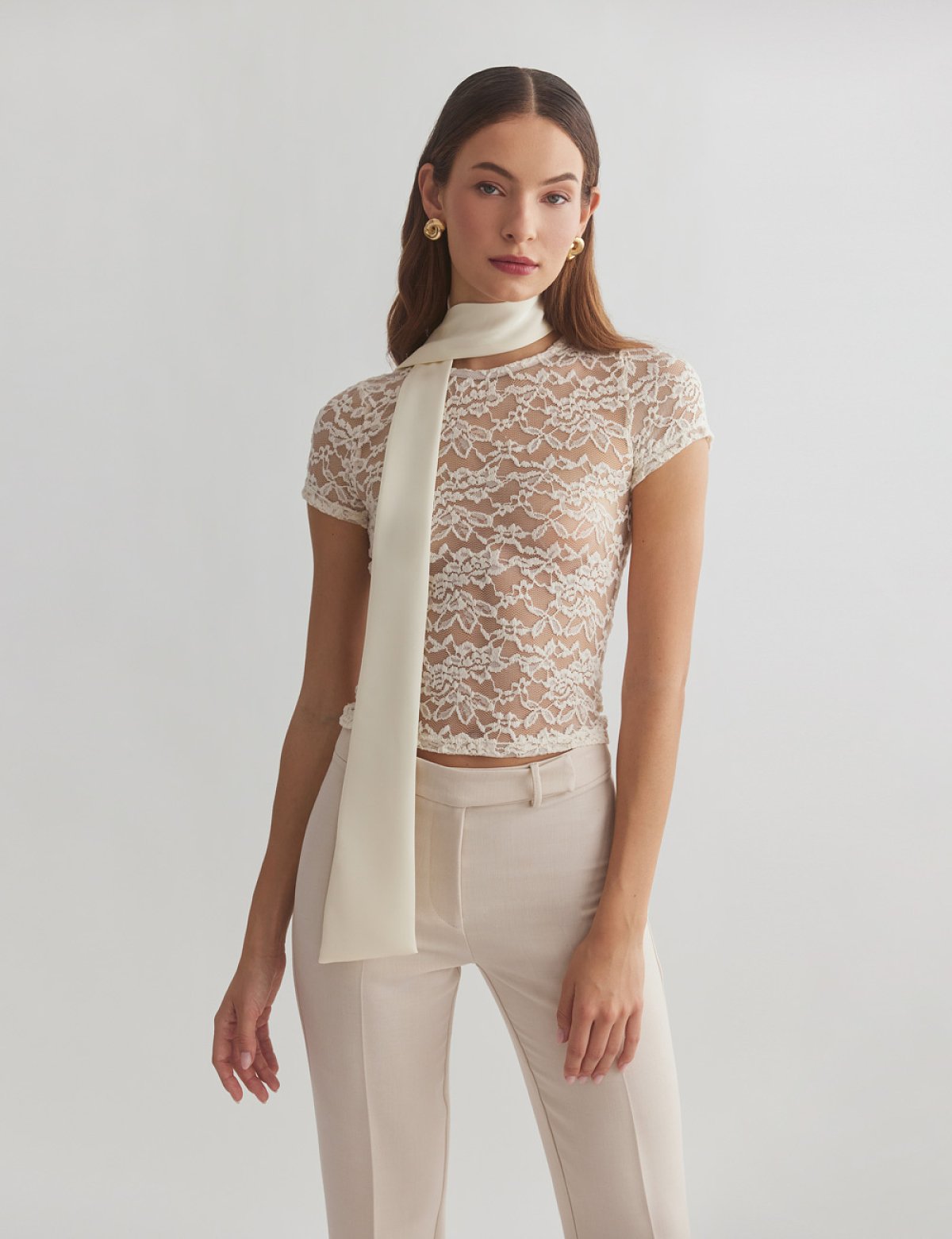 Γυναικείο σατέν μακρύ φουλάρι