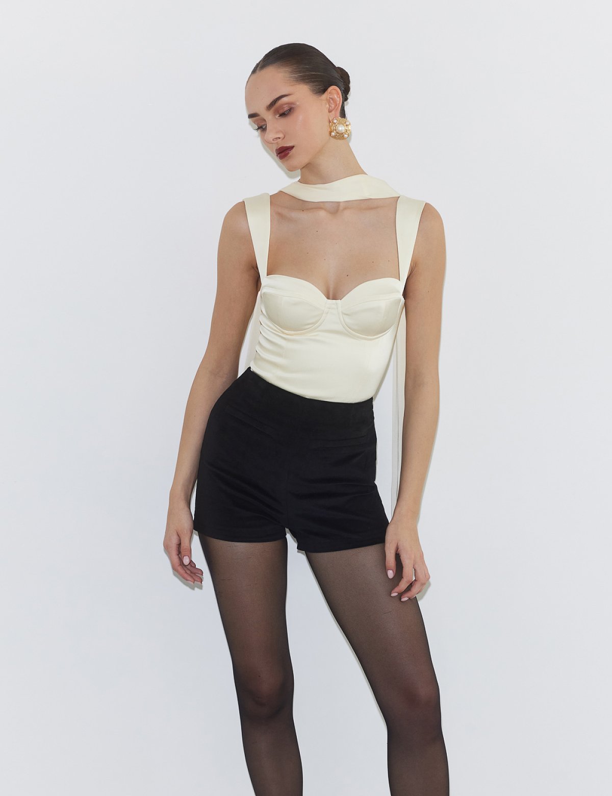 Γυναικείο σατέν μακρύ φουλάρι