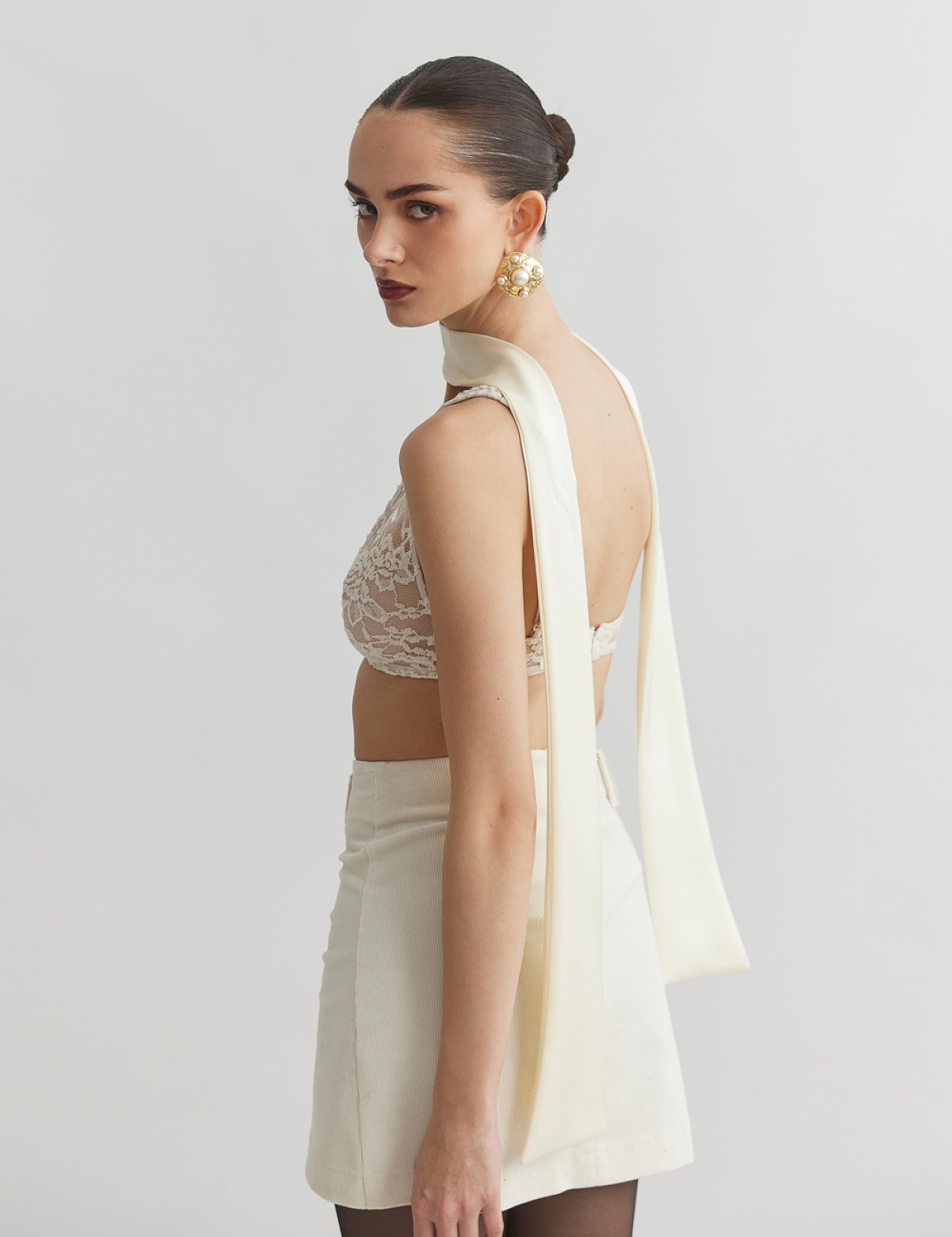 Γυναικείο σατέν μακρύ φουλάρι