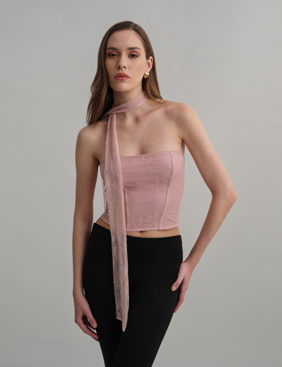 Φουλάρι με δαντέλα-1