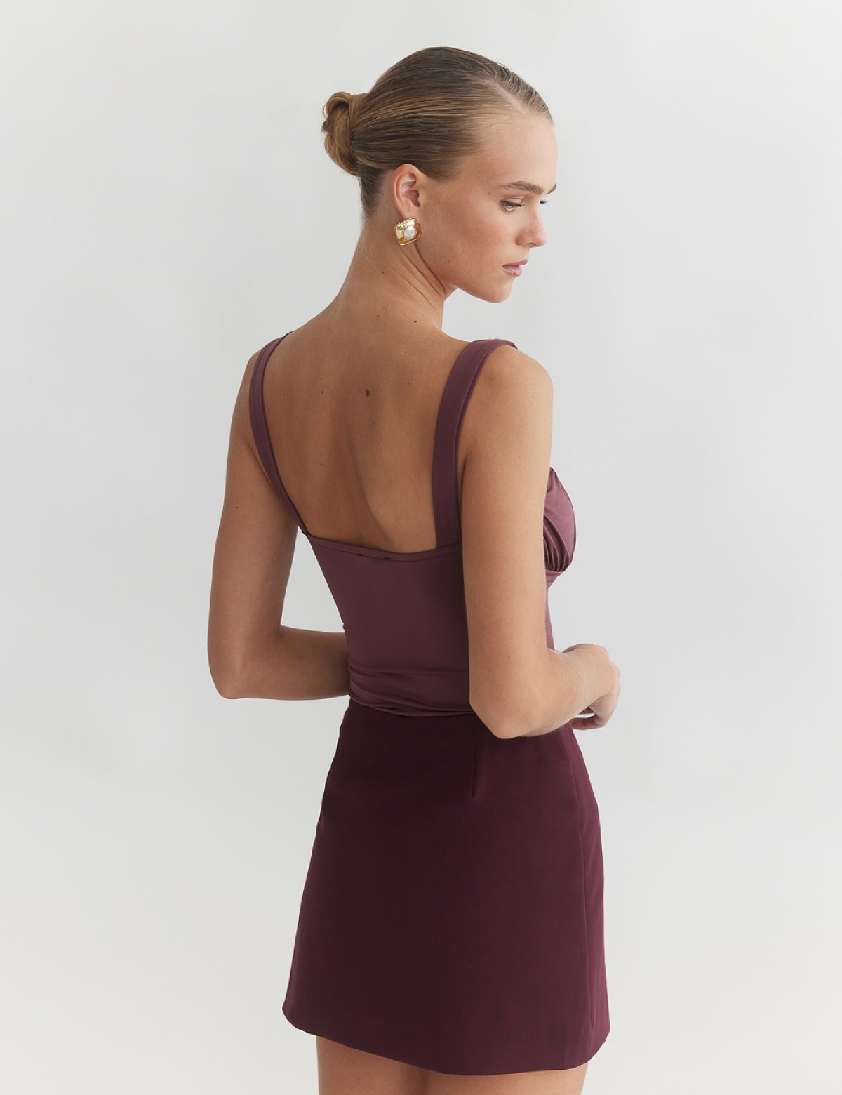 Textured skort with zipper-29