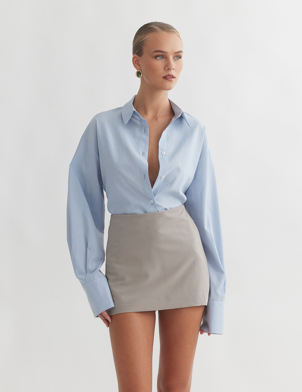 Textured skort with zipper-12