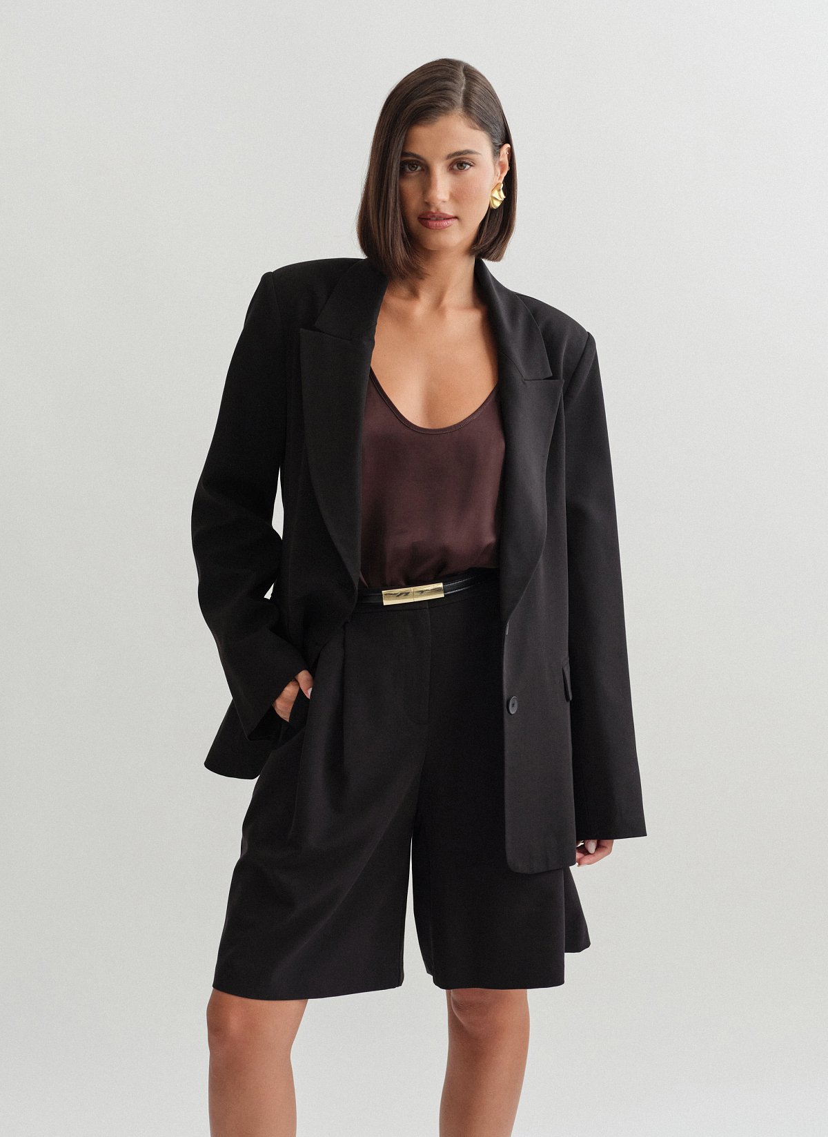 Basic oversized blazer-19