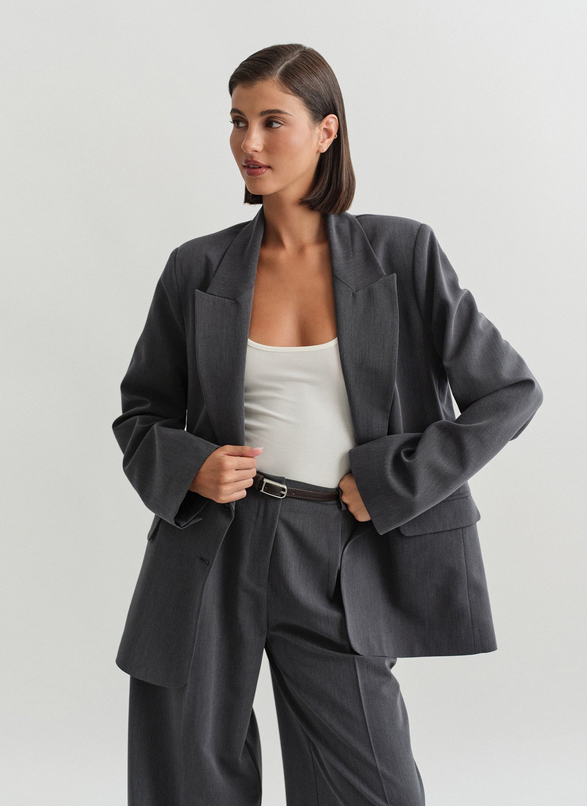 Basic oversized blazer-22