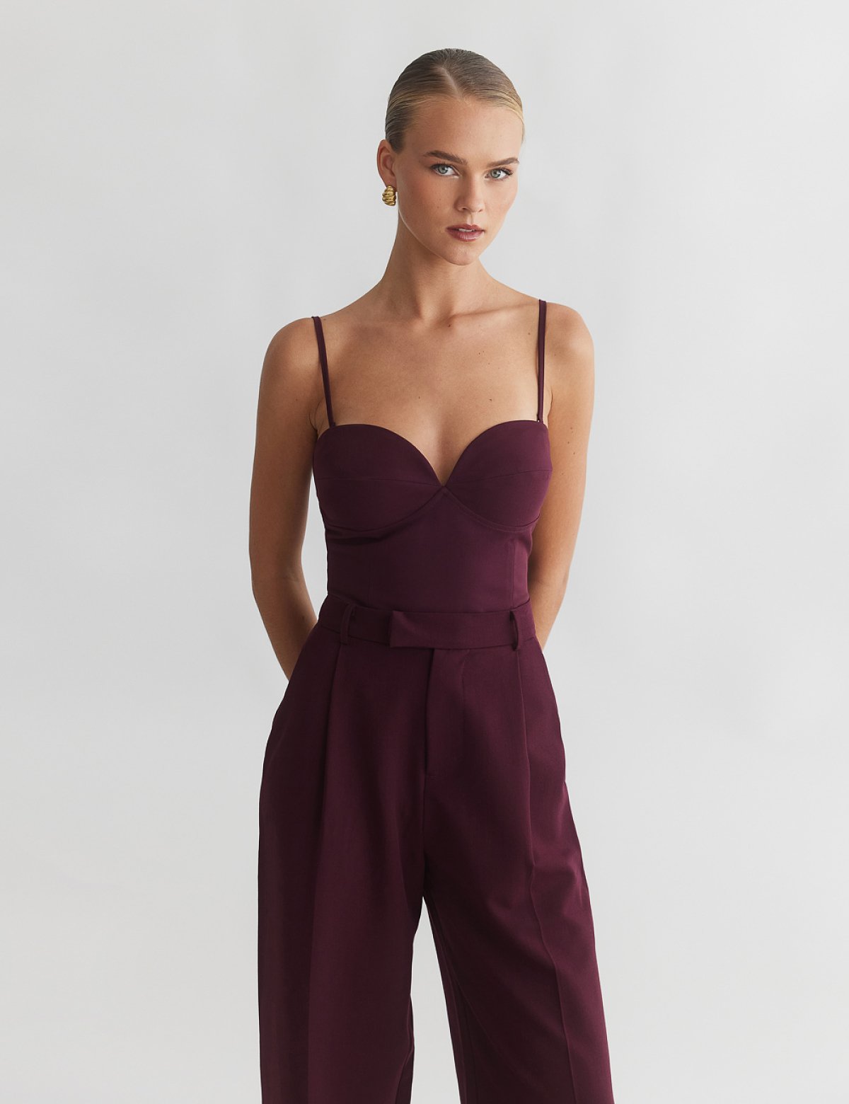 Γυναικείο υφασμάτινο κορσέ τοπ