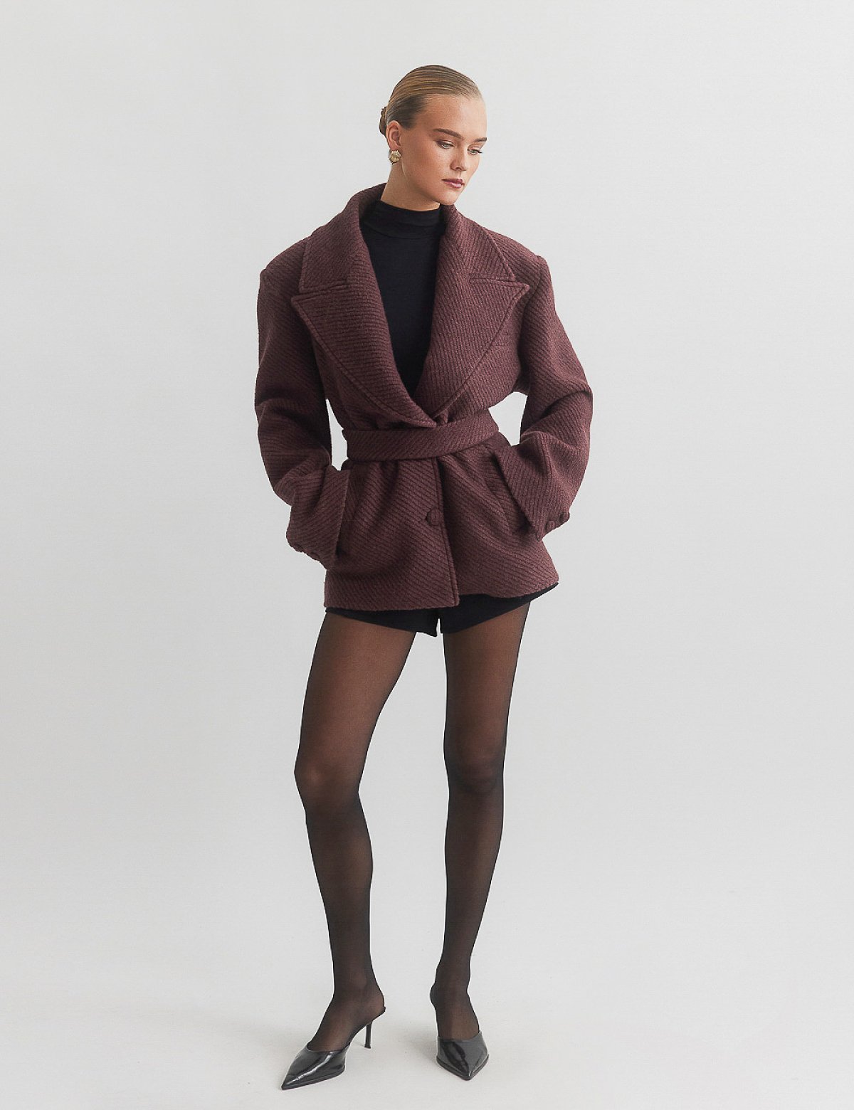 Παλτό με αποσπώμενη ζώνη-3