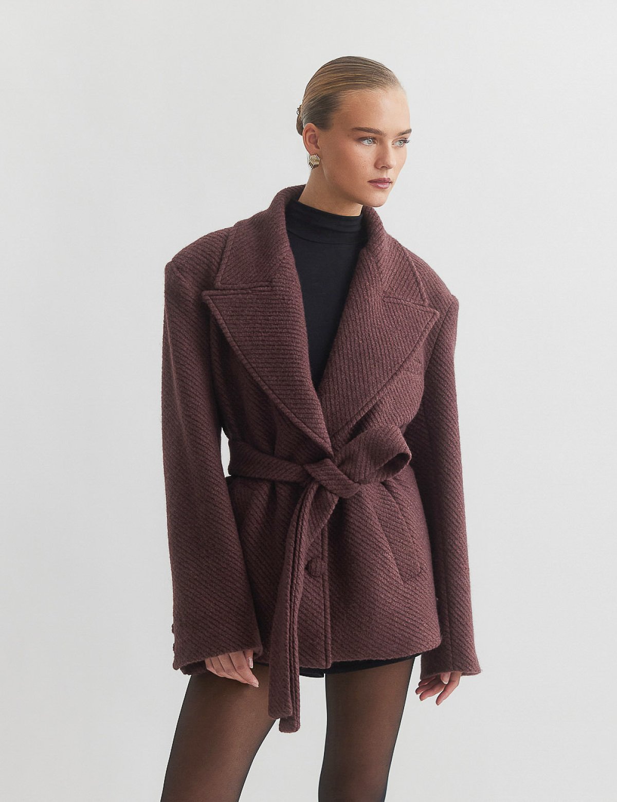 Παλτό με αποσπώμενη ζώνη-1