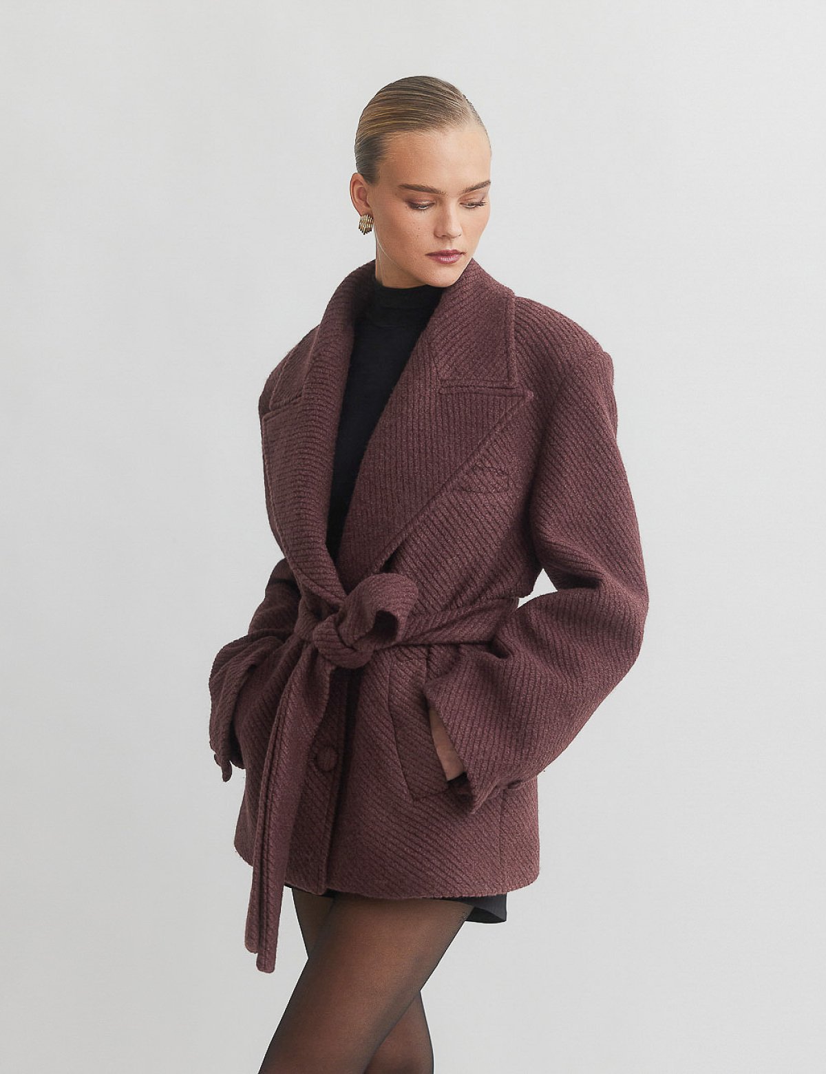 Παλτό με αποσπώμενη ζώνη-2