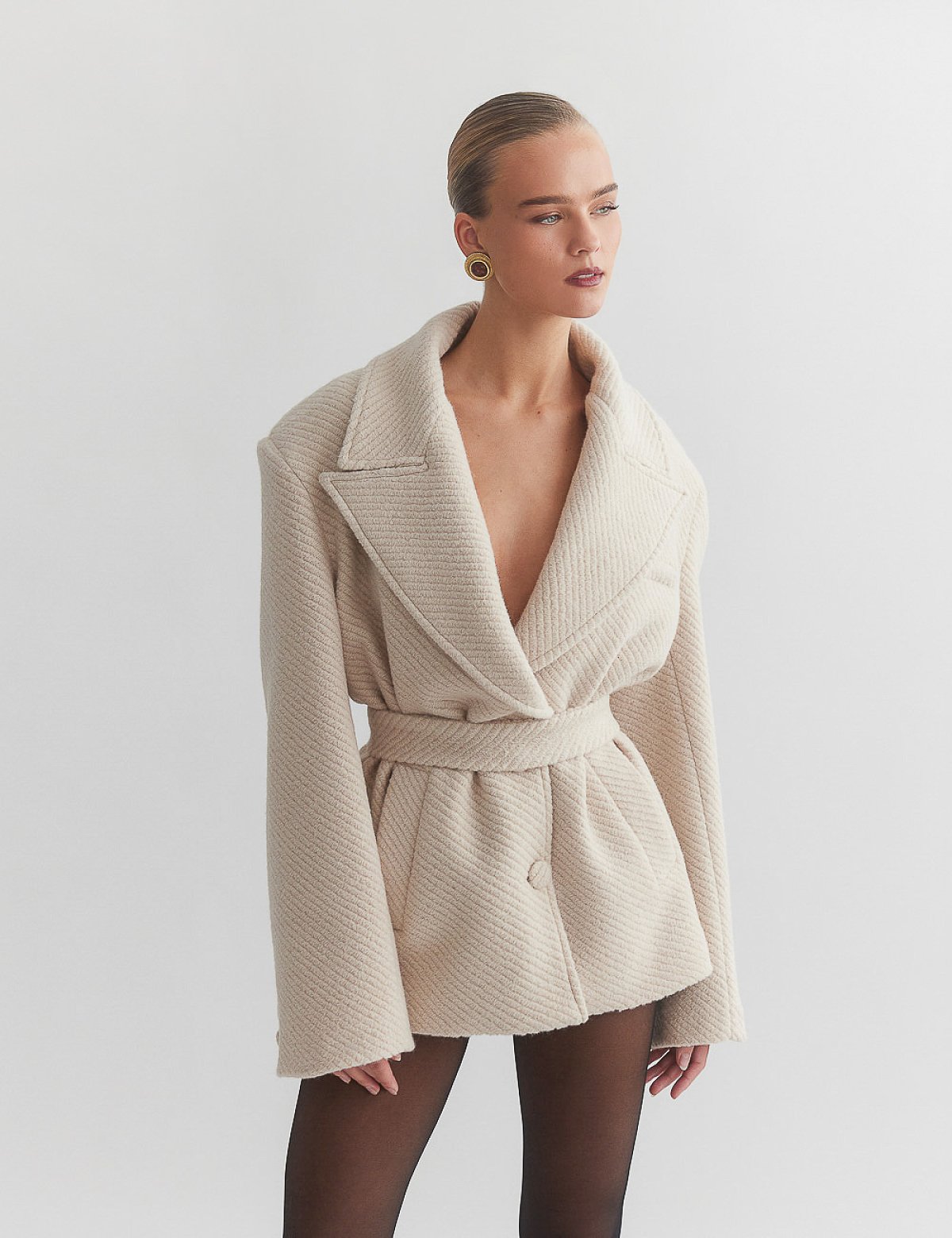 Παλτό με αποσπώμενη ζώνη-4