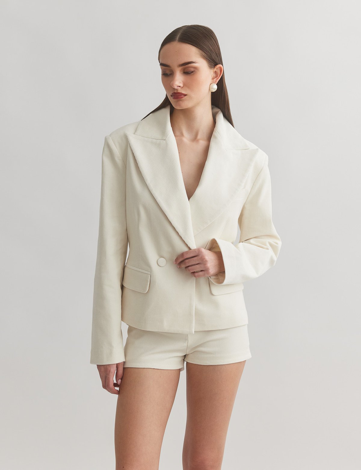 Κοτλέ σταυρωτό μπλέιζερ-21