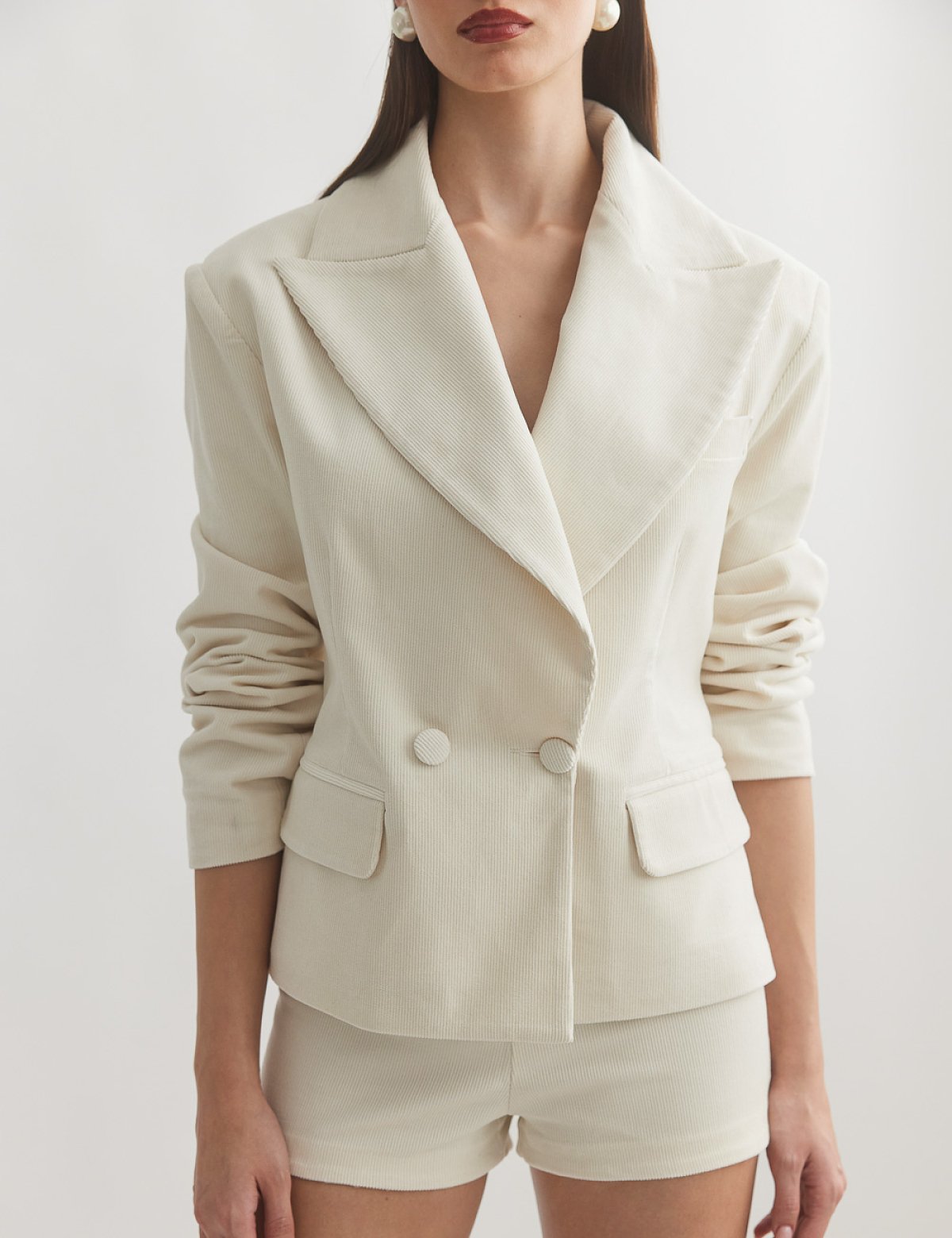 Κοτλέ σταυρωτό μπλέιζερ-22