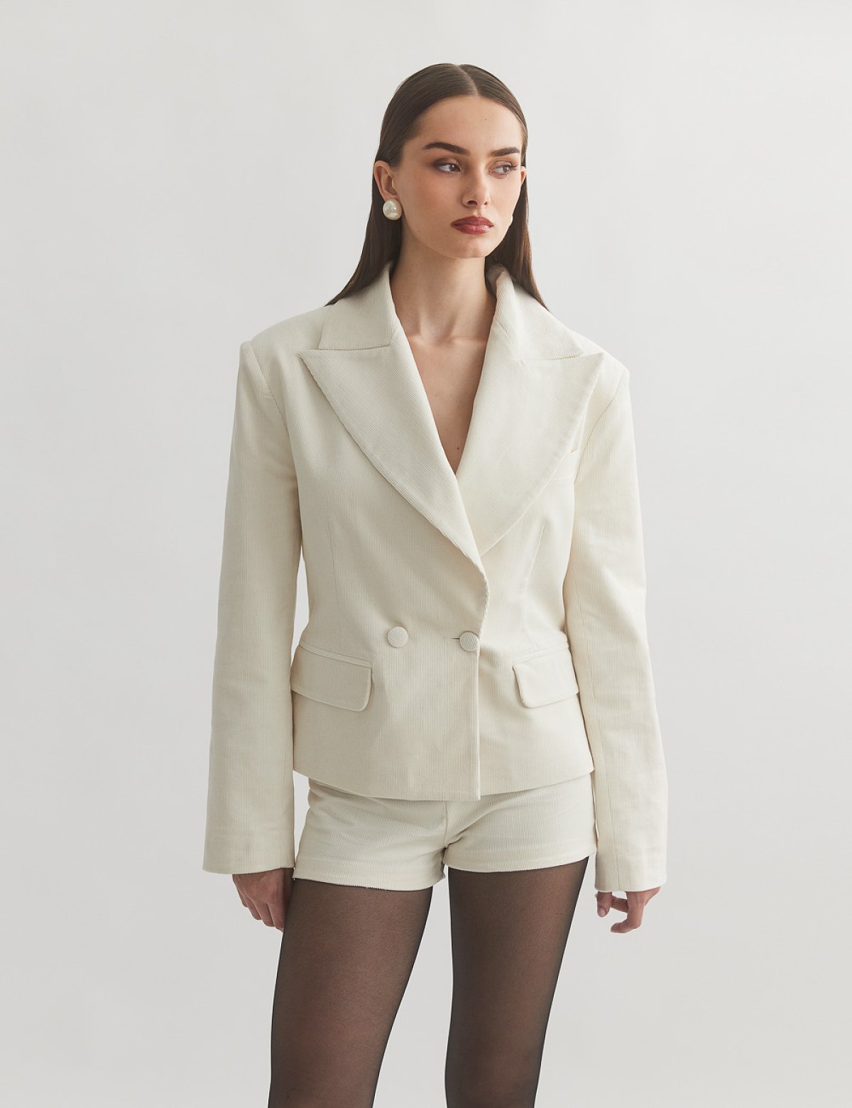 Κοτλέ σταυρωτό μπλέιζερ-20