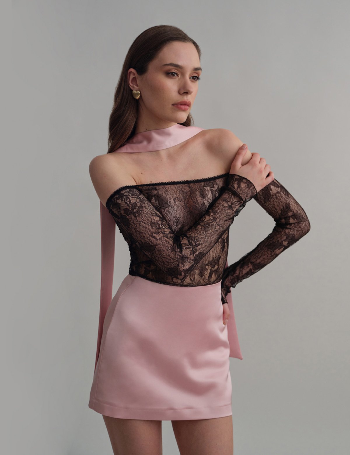 Σατέν παντελονόφουστα-3