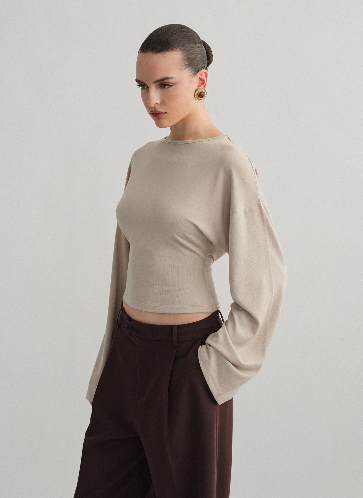 Μεσάτη μακρυμάνικη μπλούζα-6