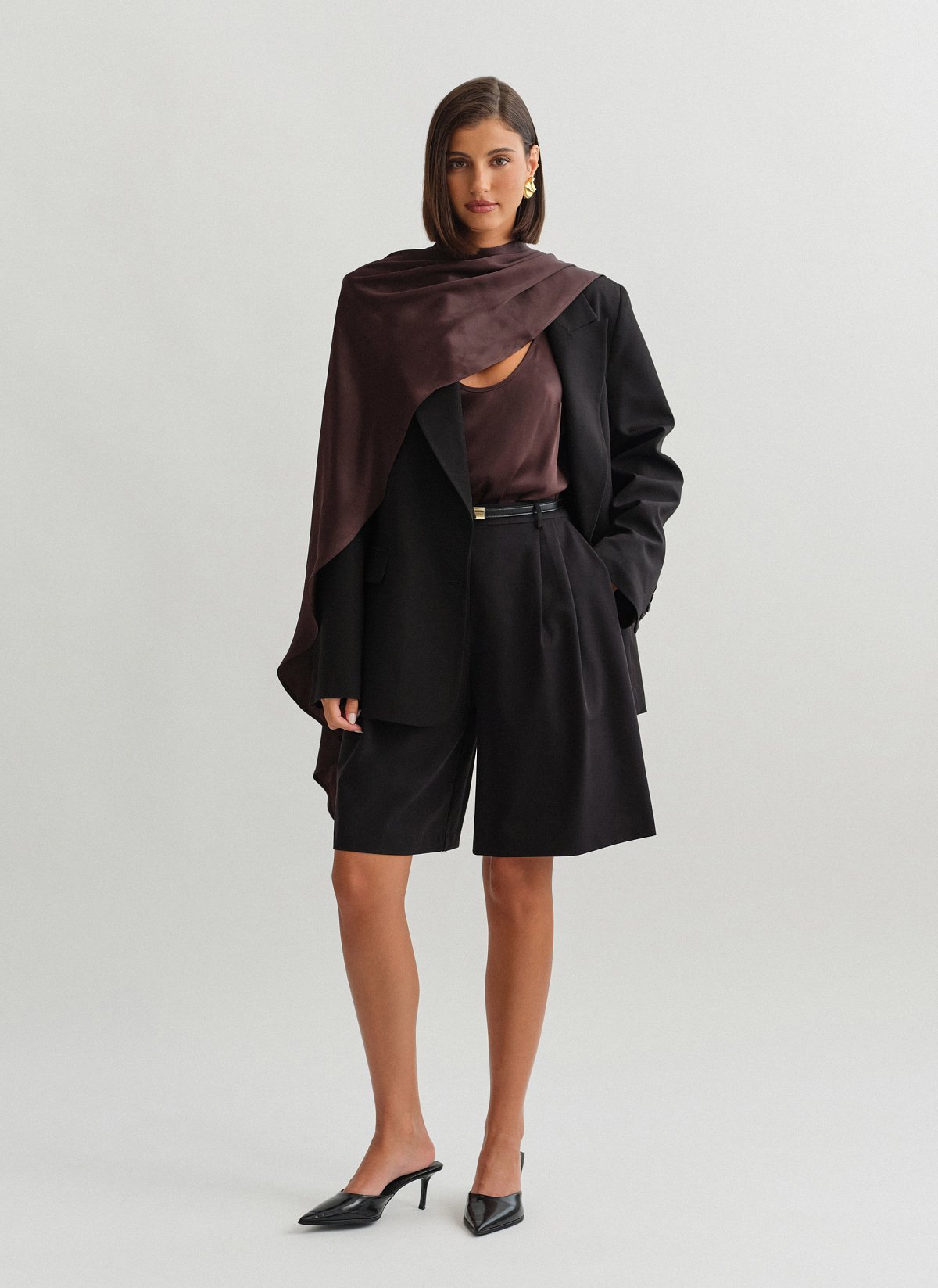 Textured bermuda shorts-6