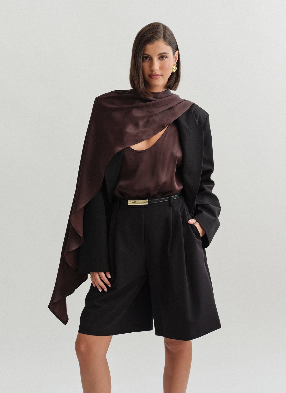 Textured bermuda shorts-7