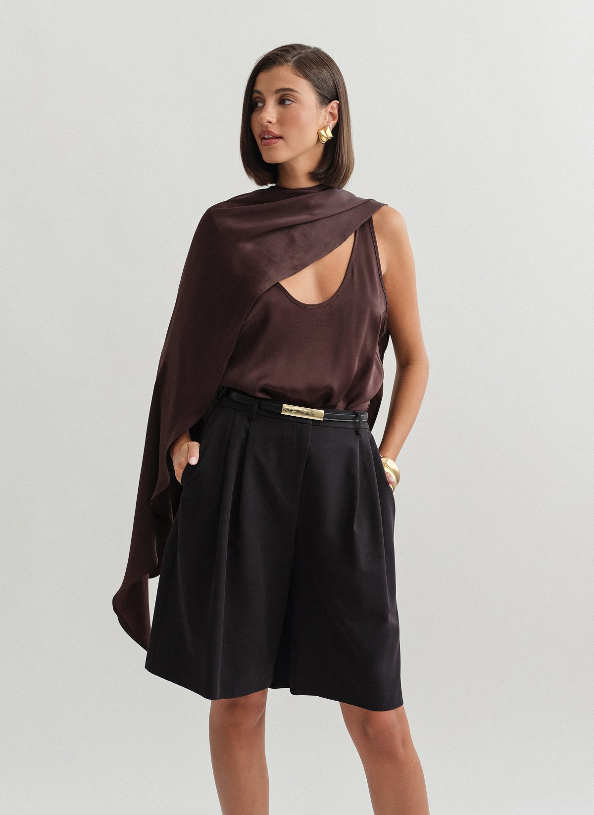 Textured bermuda shorts-8