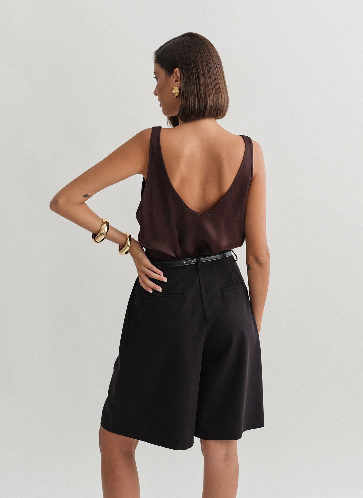 Textured bermuda shorts-15