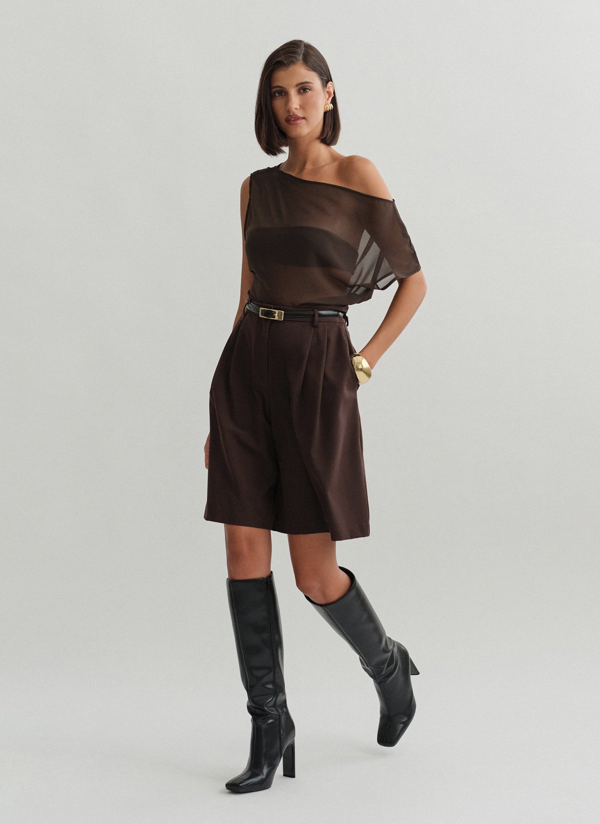 Textured bermuda shorts-17