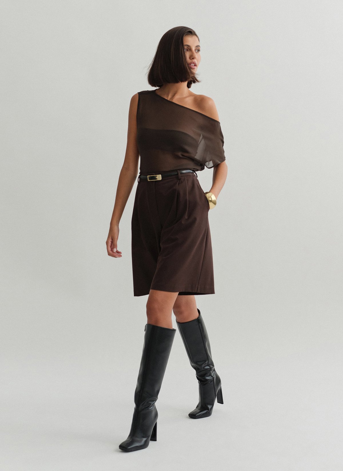 Textured bermuda shorts-18