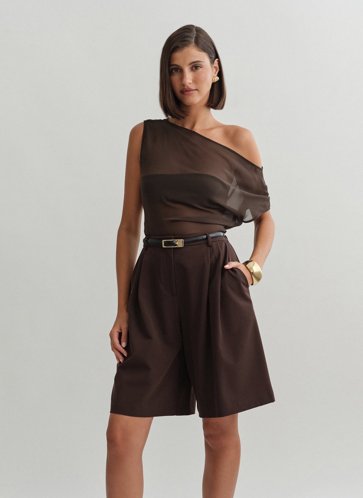 Textured bermuda shorts-16