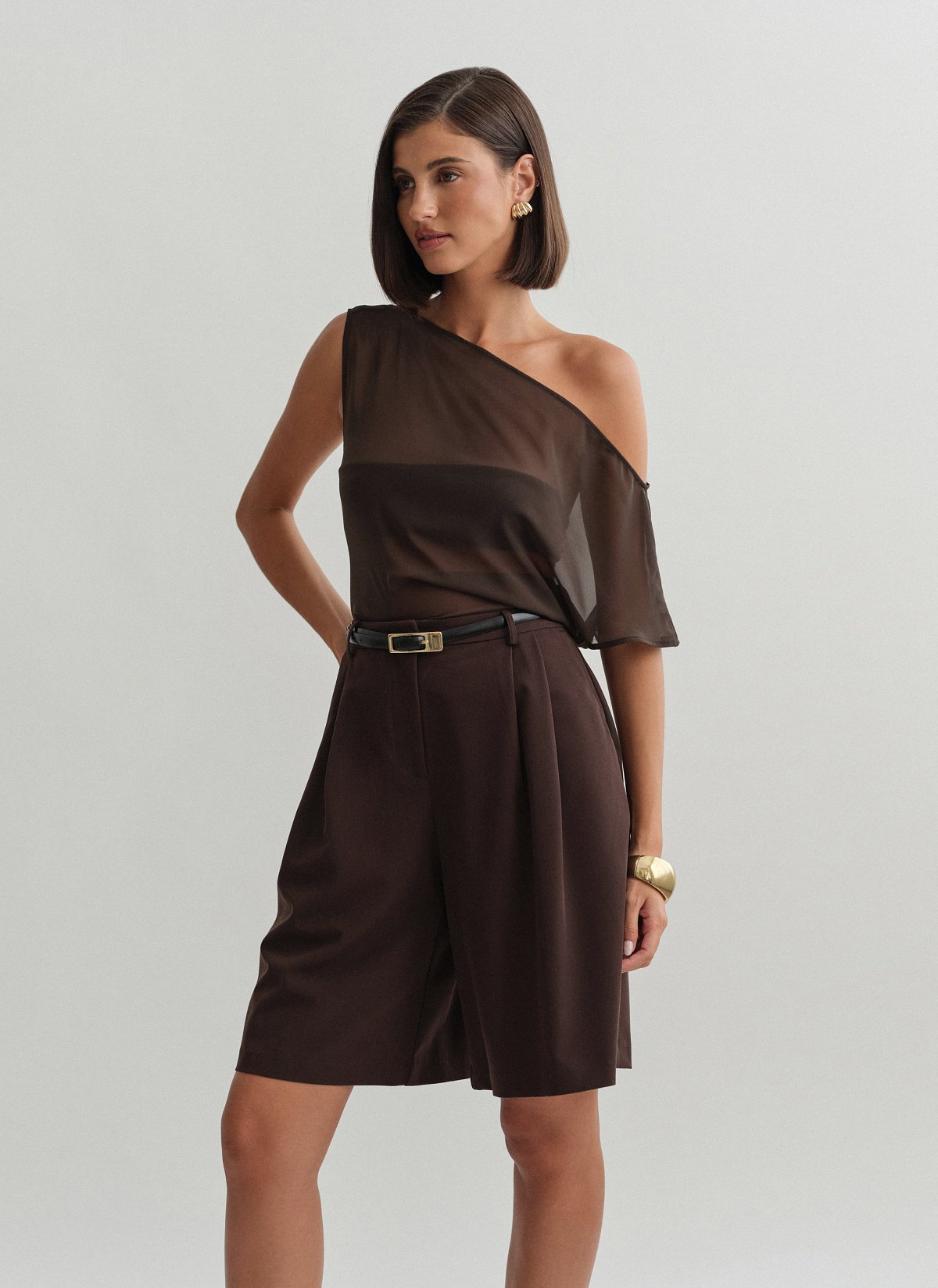 Textured bermuda shorts-19