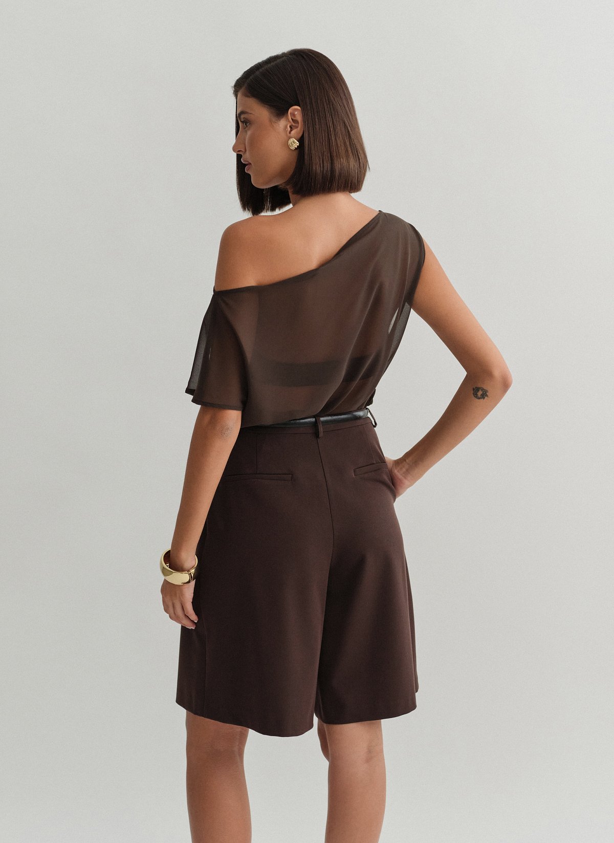 Textured bermuda shorts-20