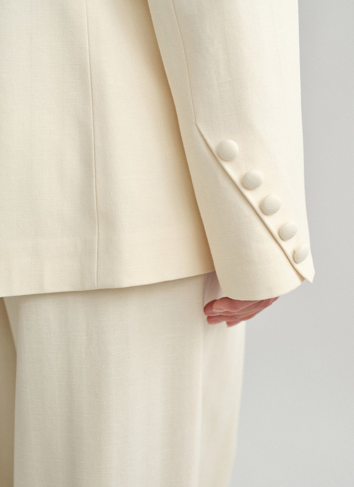 Oversized double-breasted blazer with stripes-16