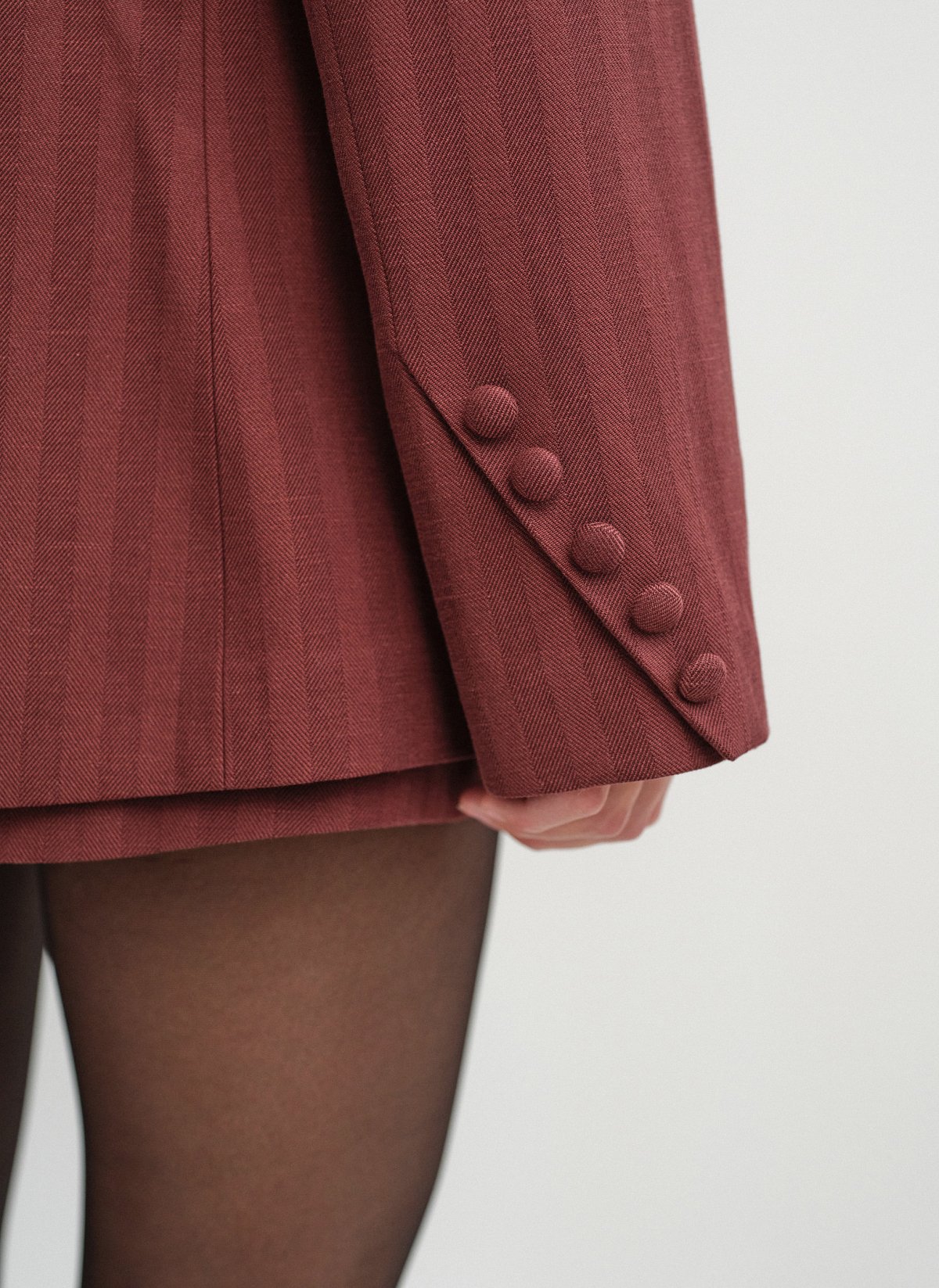 Oversized double-breasted blazer with stripes-22