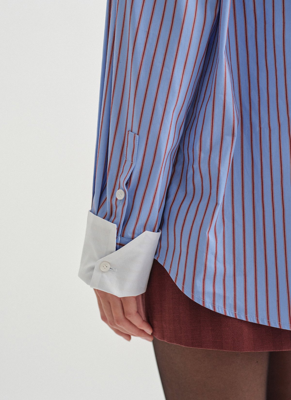 Γυναικείο oversized ριγέ πουκάμισο