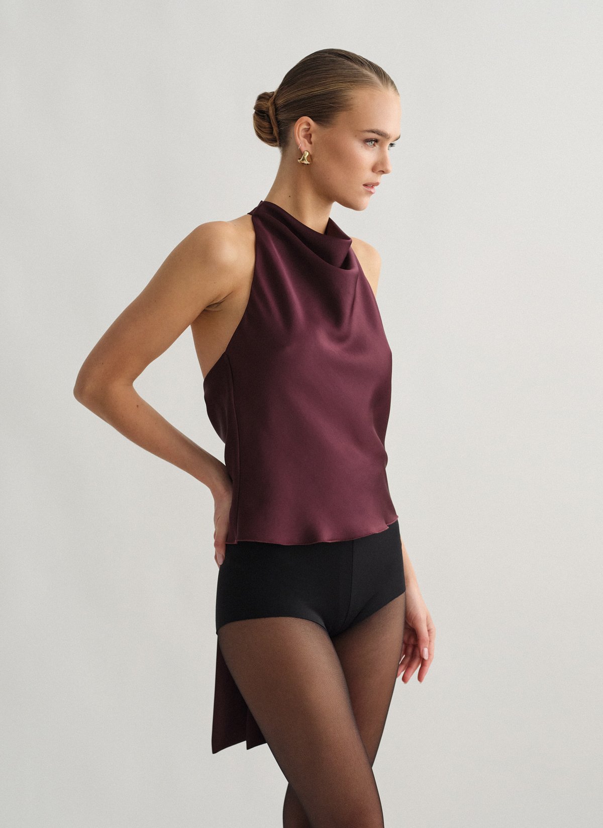 Σατέν halter τοπ-2