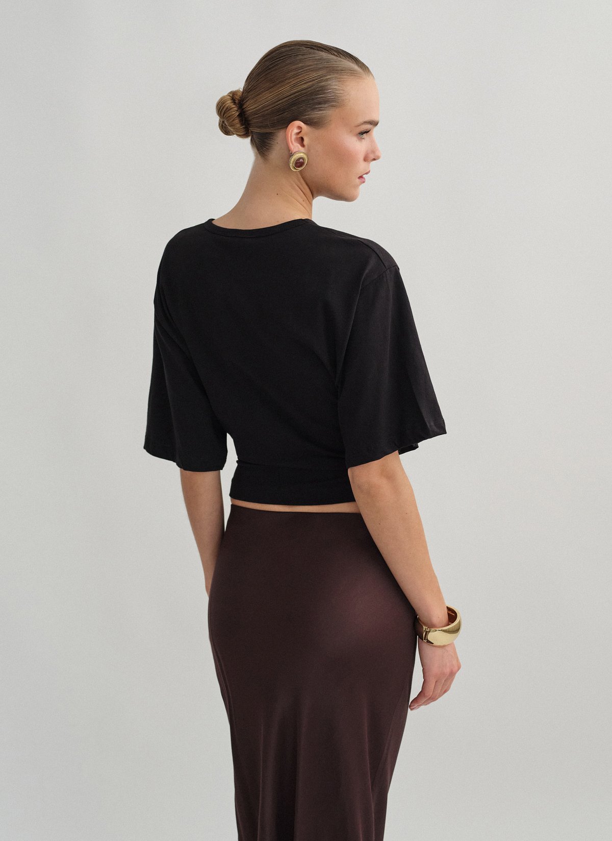 Fitted shortsleeve blouse-10