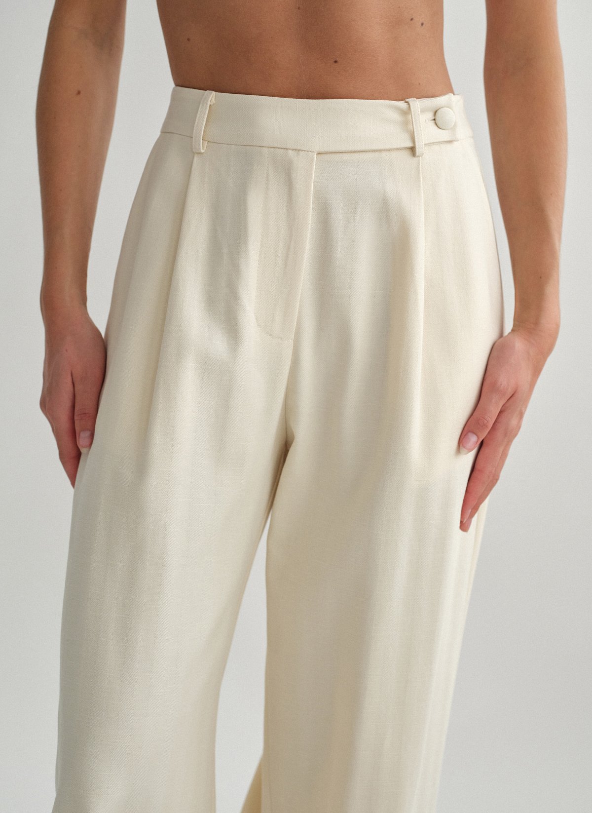 Γυναικείο υφασμάτινο παντελόνι με ρίγα