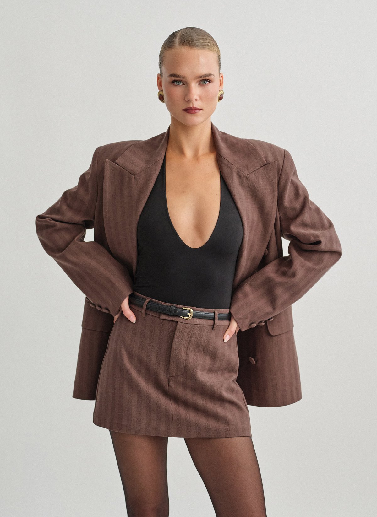 Skort with stripes-4