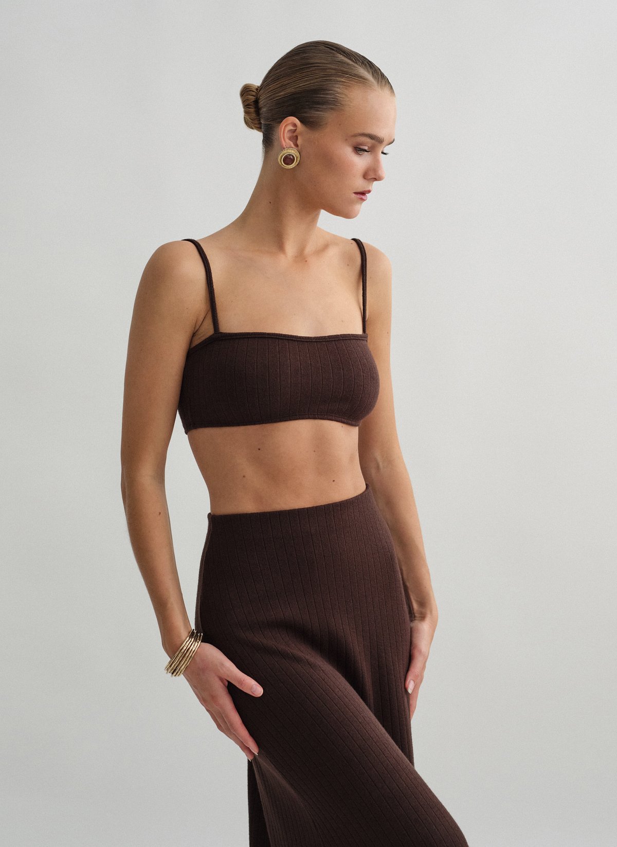 Πλεκτό ριπ crop τοπ-3