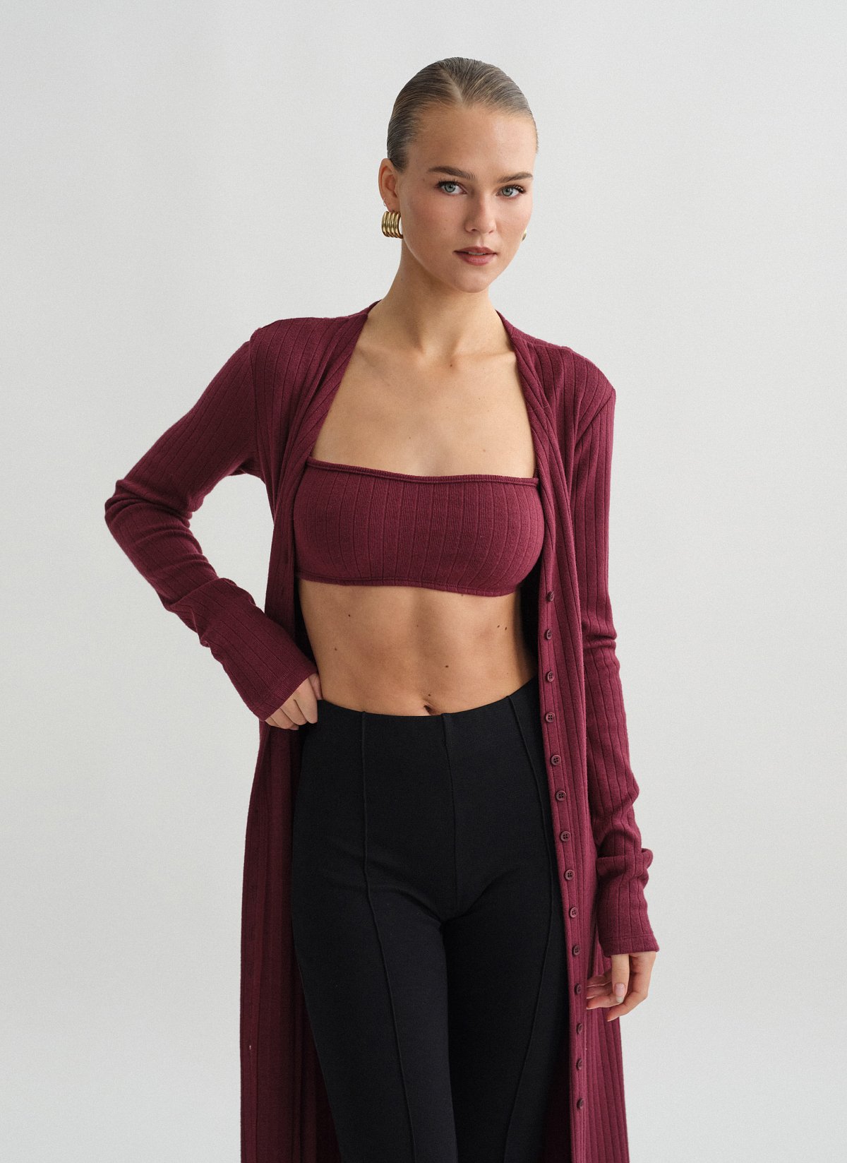 Πλεκτό ριπ crop τοπ-11