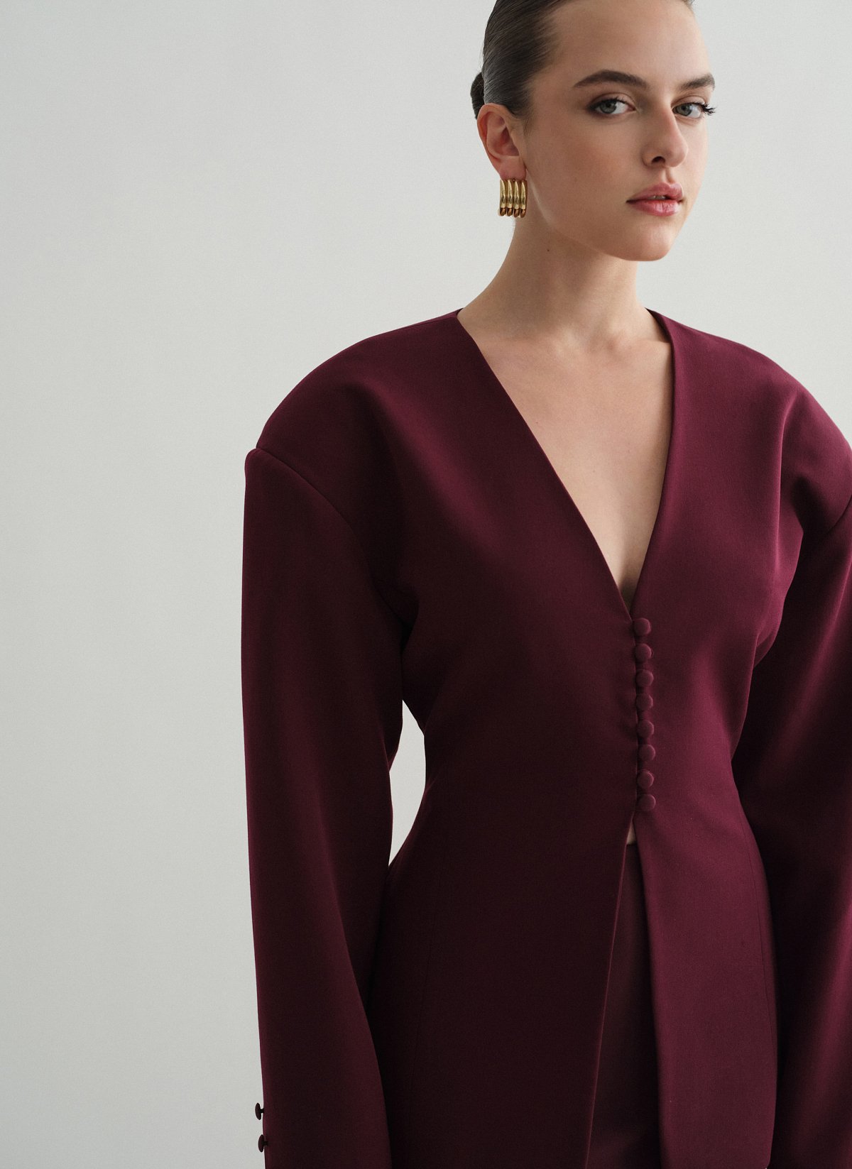 Fitted blazer with buttons-21