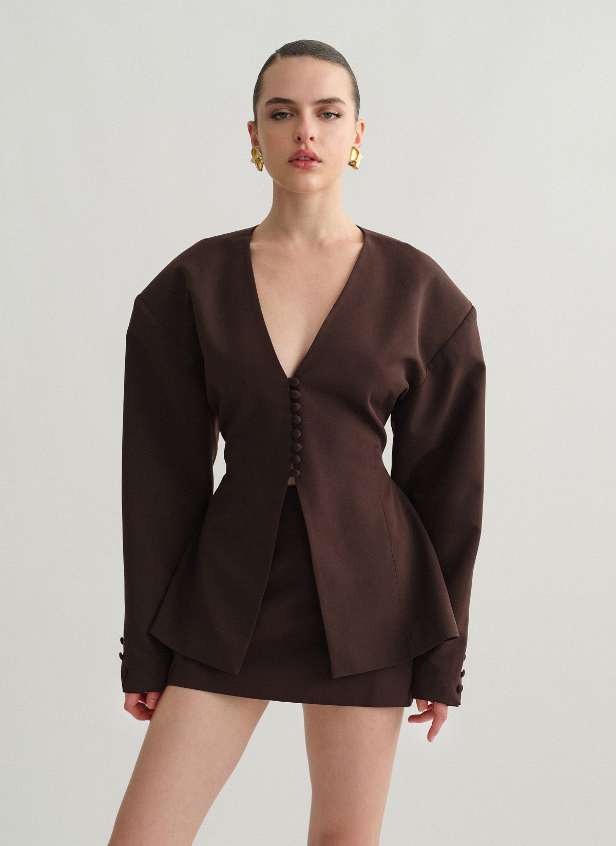 Fitted blazer with buttons-1