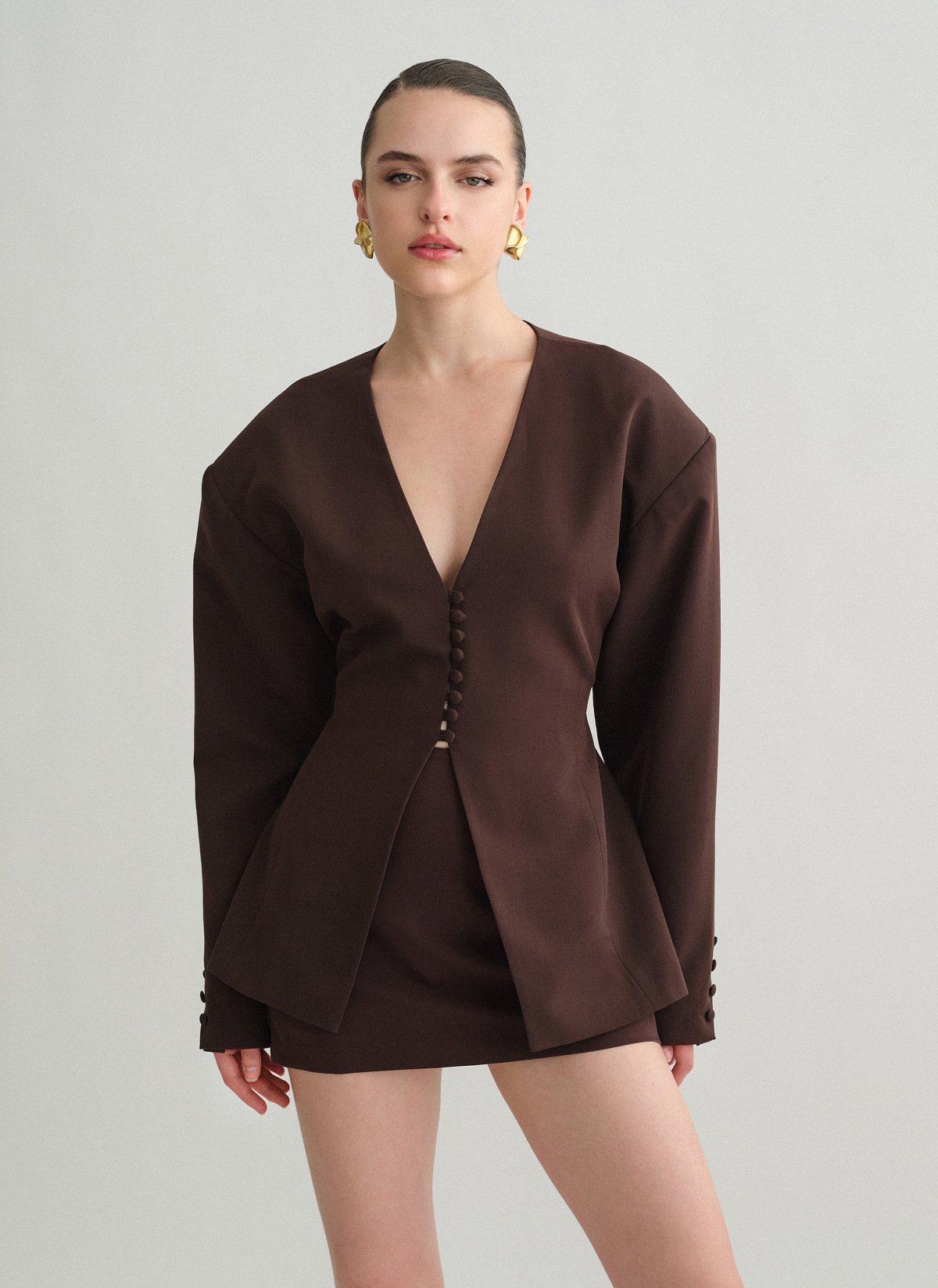 Fitted blazer with buttons-2