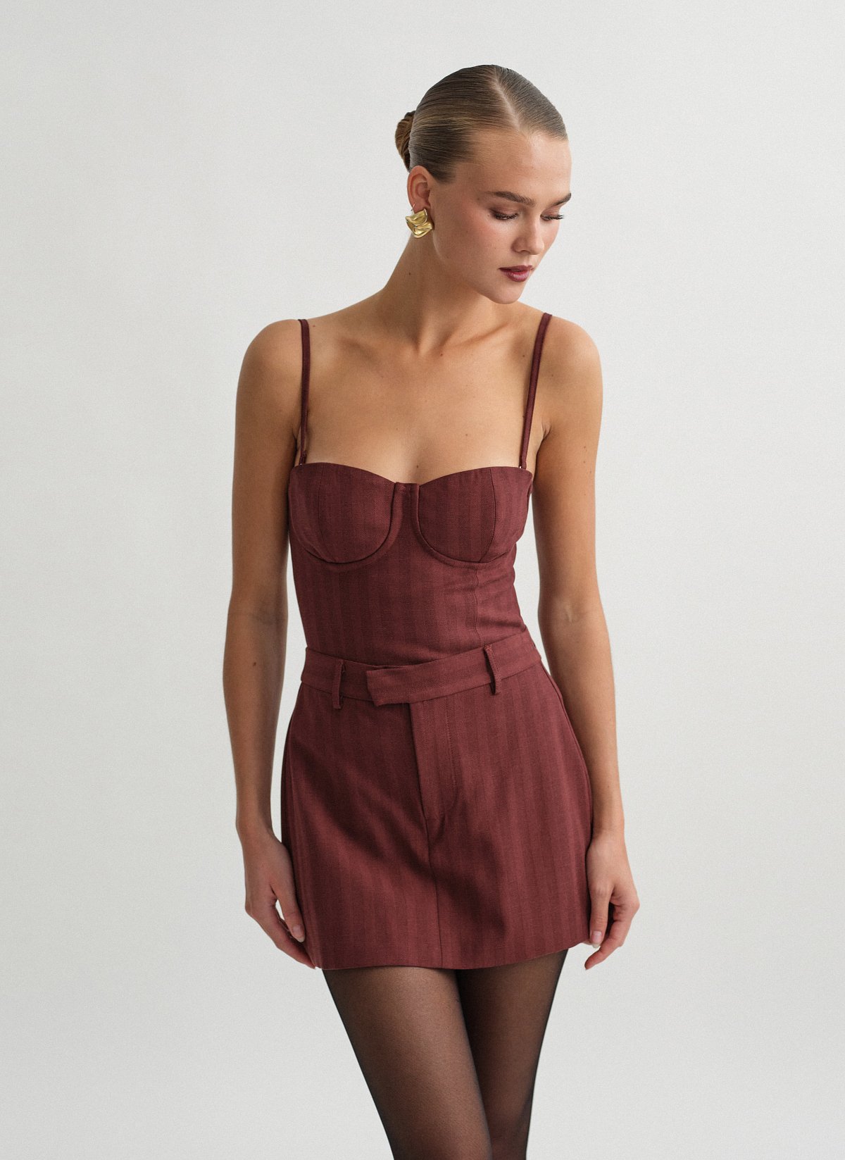 Corset top with stripes-1