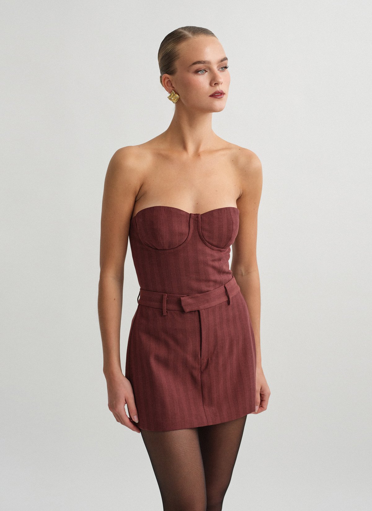 Corset top with stripes-2